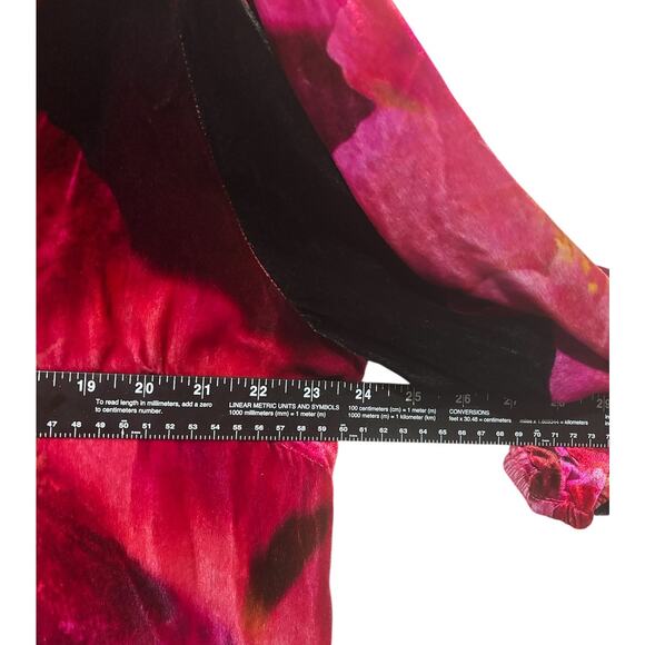 NWT | Size XXL | JOHNNY WAS Women’s Vesna Velvet Velour Silk-Blend Shift Dress - Picture 9 of 13